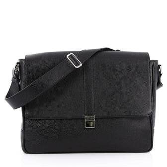 Tiffany & Co. Easton Messenger Bag Leather Black 1903601