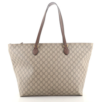 Gucci Ophidia Zip Tote GG Coated Canvas Medium
