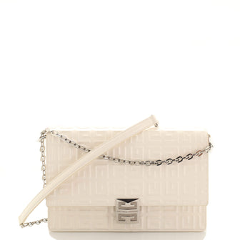 Givenchy 4G Chain Shoulder Bag 4G Embossed Leather Medium