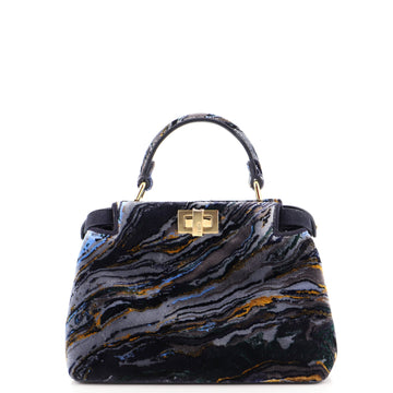 Fendi Peekaboo Bag Marbled Fabric Mini