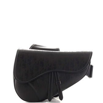 Christian Dior Saddle Crossbody Bag Oblique Galaxy Leather