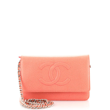 Chanel Timeless Wallet on Chain Caviar