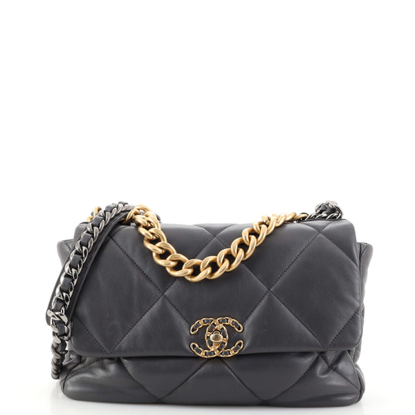 Chanel 19 Flap Bag Quilted Lambskin Large 190474