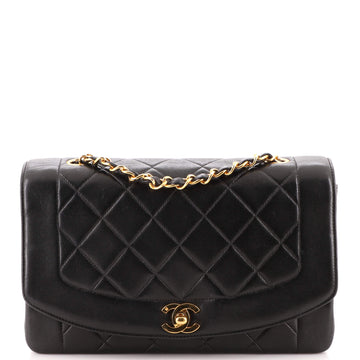 Chanel Vintage Diana Flap Bag Quilted Lambskin Medium