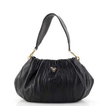 Prada Waves Shoulder Bag Striped Nappa Medium