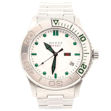 Gucci G-Timeless Sport Quartz Watch Stainless Steel 44