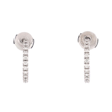 Cartier Etincelle De Cartier Hoop Earrings 18K White Gold and Diamonds Small
