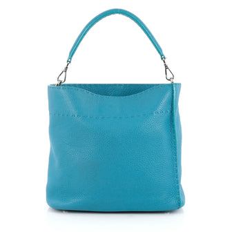Fendi Selleria Anna Bucket Bag Leather Blue