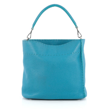 Fendi Selleria Anna Bucket Bag Leather Blue