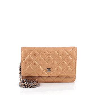 Chanel Wallet on Chain Quilted Caviar Brown