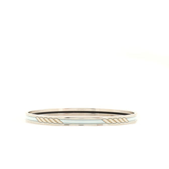 Hermes Bangle Bracelet Printed Enamel Narrow