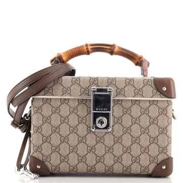Gucci Bamboo Globe-Trotter Vanity Case GG Coated Canvas