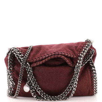Stella McCartney Falabella Fold Over Crossbody Bag Shaggy Deer Mini