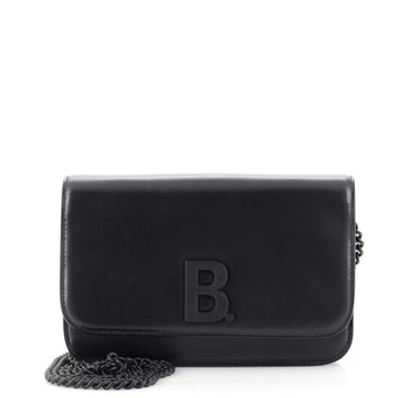 Balenciaga B Dot Wallet on Chain Leather