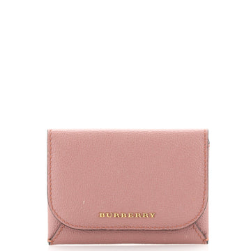 Burberry Mayfield Card Case Haymarket Coated Canvas and Leather