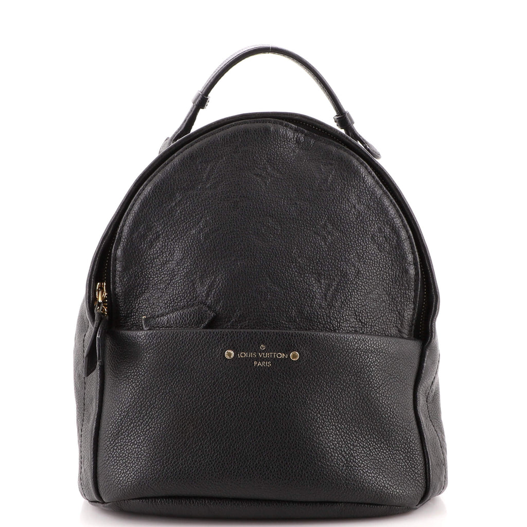Sorbonne Backpack Black Empreinte Leather