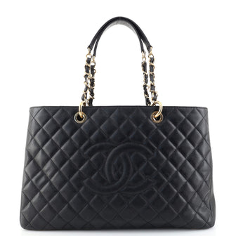 Chanel Grand Shopping Tote Quilted Caviar XL