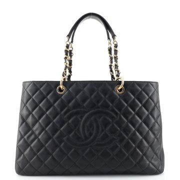 Chanel Grand Shopping Tote Quilted Caviar XL