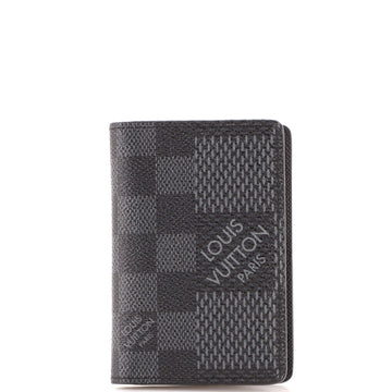 Louis Vuitton Pocket Organizer Limited Edition Damier Graphite 3D