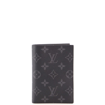 Louis Vuitton Passport Cover Monogram Eclipse Canvas