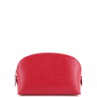 Louis Vuitton, Bags, Louis Vuitton Red Cosmetic Pouch Epi Leather