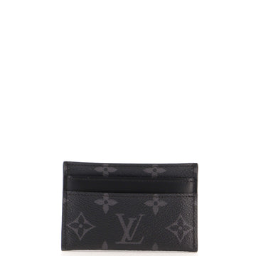 Louis Vuitton Double Card Holder Monogram Eclipse Canvas
