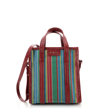 Balenciaga Bazar Tote Striped Mesh XS