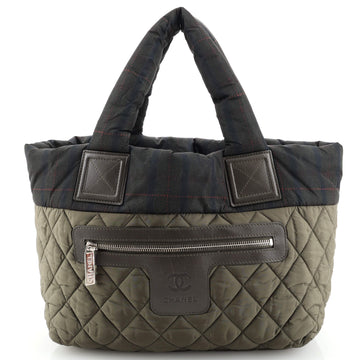 Chanel Coco Cocoon Reversible Tote Quilted Printed Nylon Small