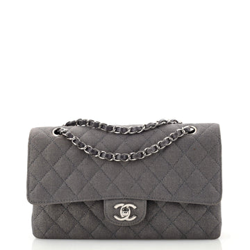 Chanel Vintage Classic Double Flap Bag Quilted Canvas Medium