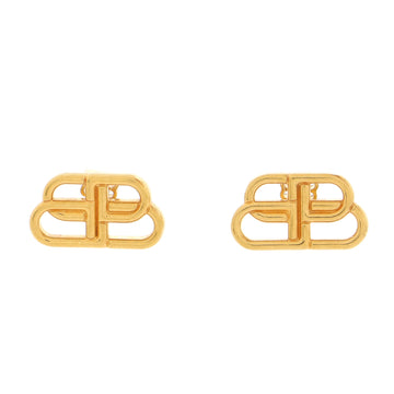 Balenciaga BB Stud Earrings Metal XS