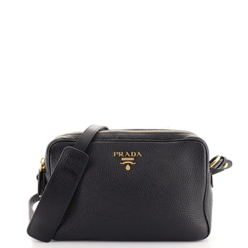 Prada Double Zip Camera Bag Vitello Daino