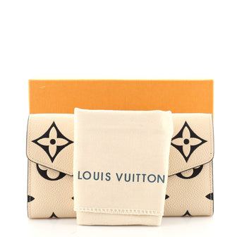 Louis Vuitton Sarah Wallet Limited Edition Crafty Monogram Empreinte Giant