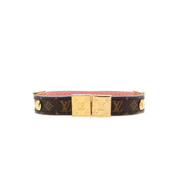 Louis Vuitton LV Crown Reversible Bracelet Monogram Canvas and Leather