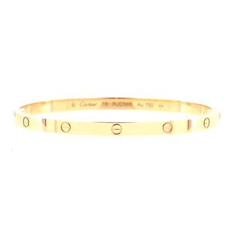 Cartier Love Bracelet 18K Yellow Gold Small