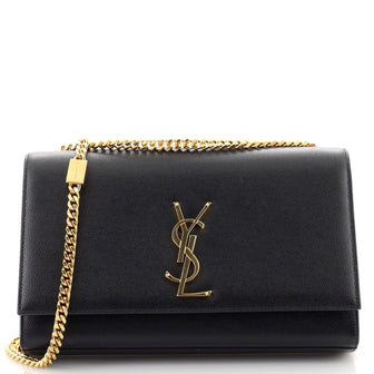 Saint Laurent Classic Monogram Crossbody Bag Grainy Leather Medium