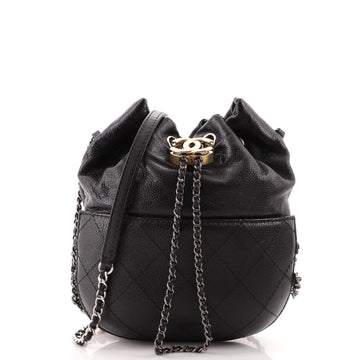 Chanel Gabrielle Drawstring Bag Quilted Calfskin Small
