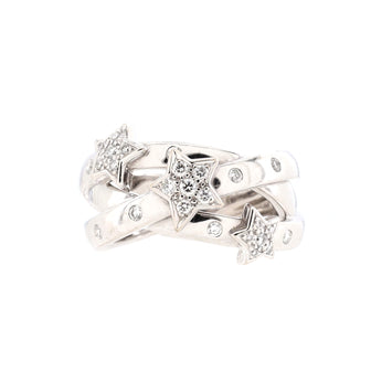 Chanel Comete Crossover RIng 18K White Gold with Diamonds