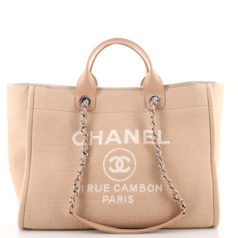 Chanel Deauville NM Tote Mixed Fibers Medium