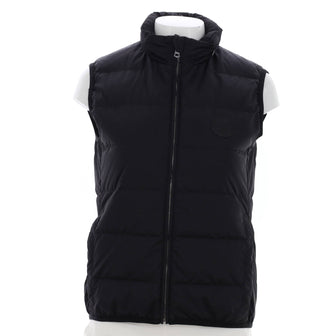 Gucci Hooded Zip Up Vest Quilted Polyamide with Down