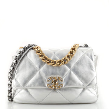 Chanel 19 Flap Bag Quilted Leather Large