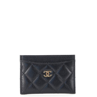 Chanel Classic Card Holder Quilted Caviar