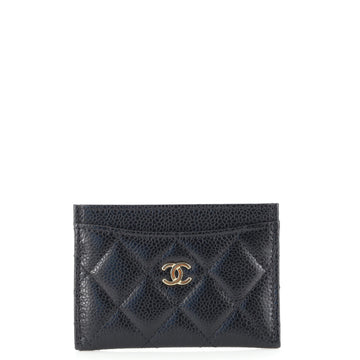 Chanel Classic Card Holder Quilted Caviar