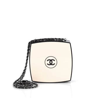Chanel CC Box Clutch Plexiglass Small Black
