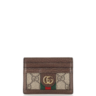 Gucci Ophidia Card Holder GG Coated Canvas