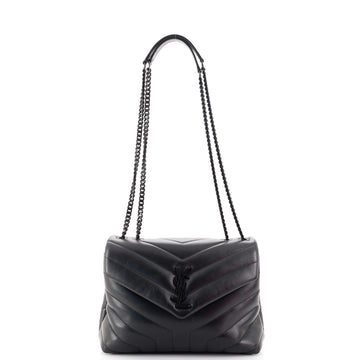 Saint Laurent LouLou Shoulder Bag Matelasse Chevron Leather Small