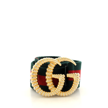 Gucci GG Torchon Web Belt Canvas Wide