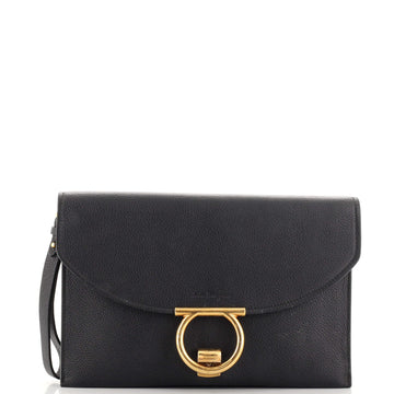 Salvatore Ferragamo Margot Wristlet Clutch Leather