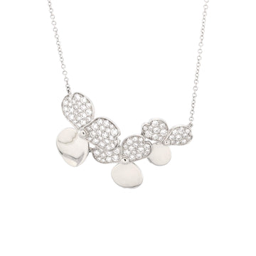 Tiffany & Co. Paper Flowers Cluster Pendant Necklace Platinum with Diamonds Mini