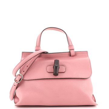 Gucci Bamboo Daily Top Handle Bag Leather Small