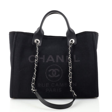 Chanel Deauville NM Tote Mixed Fibers Small